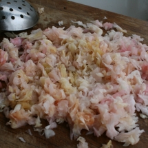 Finely chopped sauerkraut