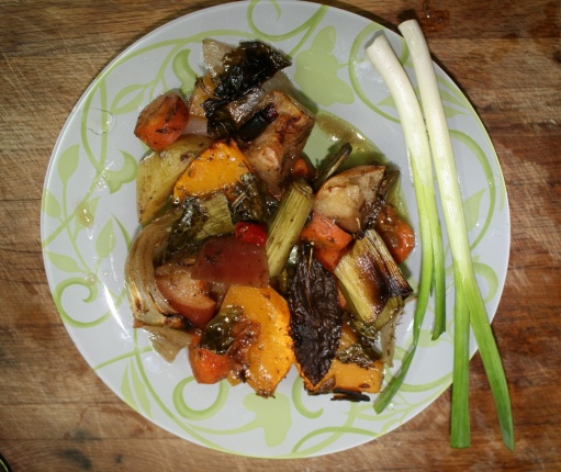 Quick browned vegetables