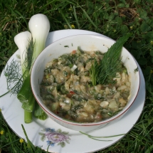 Zucchini pastе with dill and fresh onion